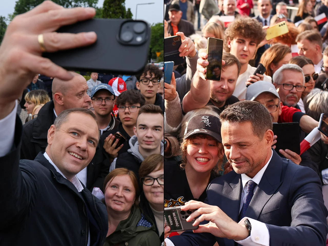 Karol Nawrocki i Rafał Trzaskowski